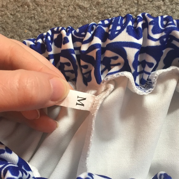 Blue Patterned Shorts - Picture 6 of 6